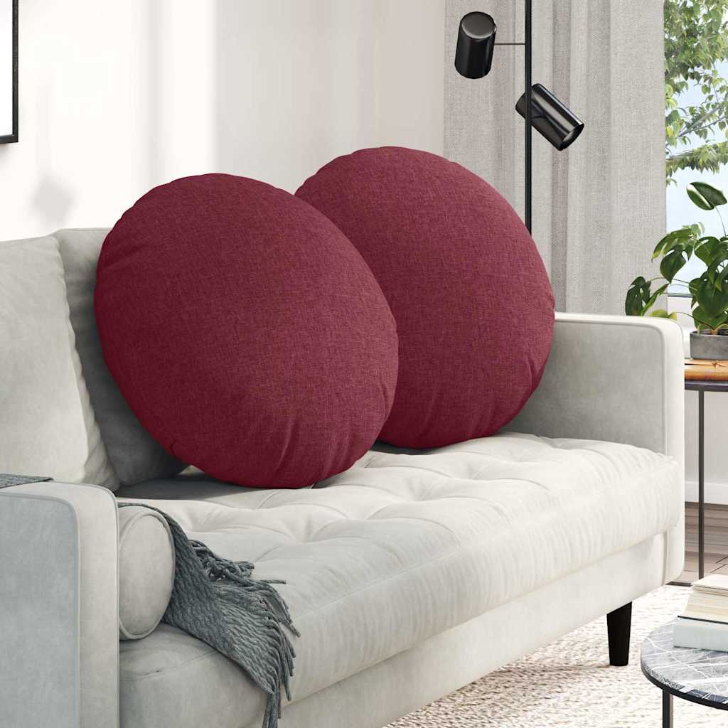 Sædepuder 2 pcs Vinrød Ø80 x 29 cm Stof