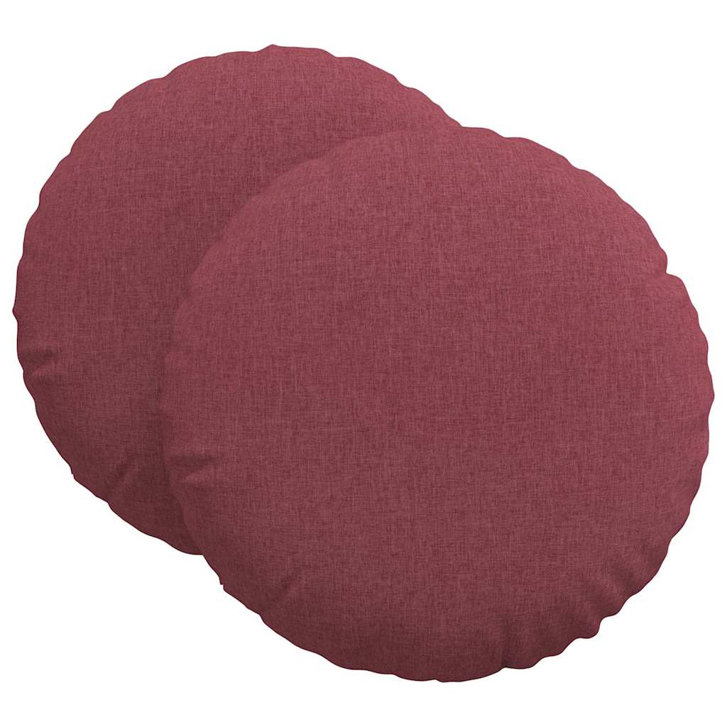 Sædepuder 2 pcs Vinrød Ø80 x 29 cm Stof