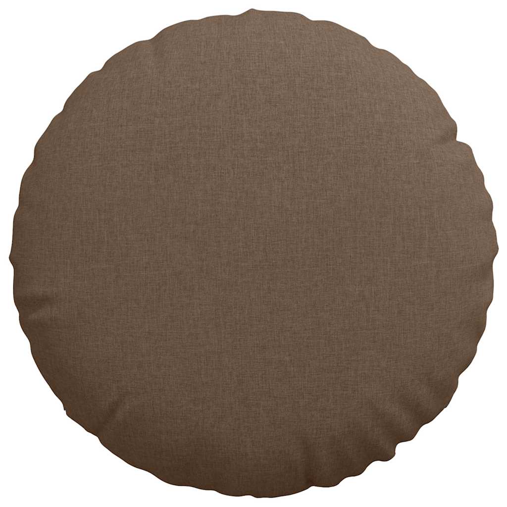 Sædepuder 2 pcs Brun Ø80 x 29 cm Stof