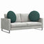 Sædepuder 2 pcs Mørkegrøn Ø80 x 29 cm Stof