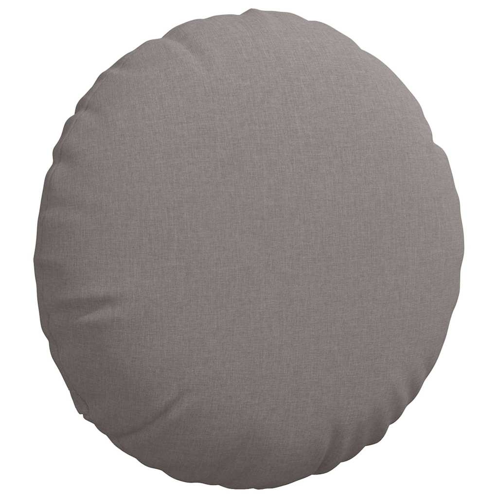Sædepuder 2 pcs Gråbrun Ø80 x 29 cm Stof