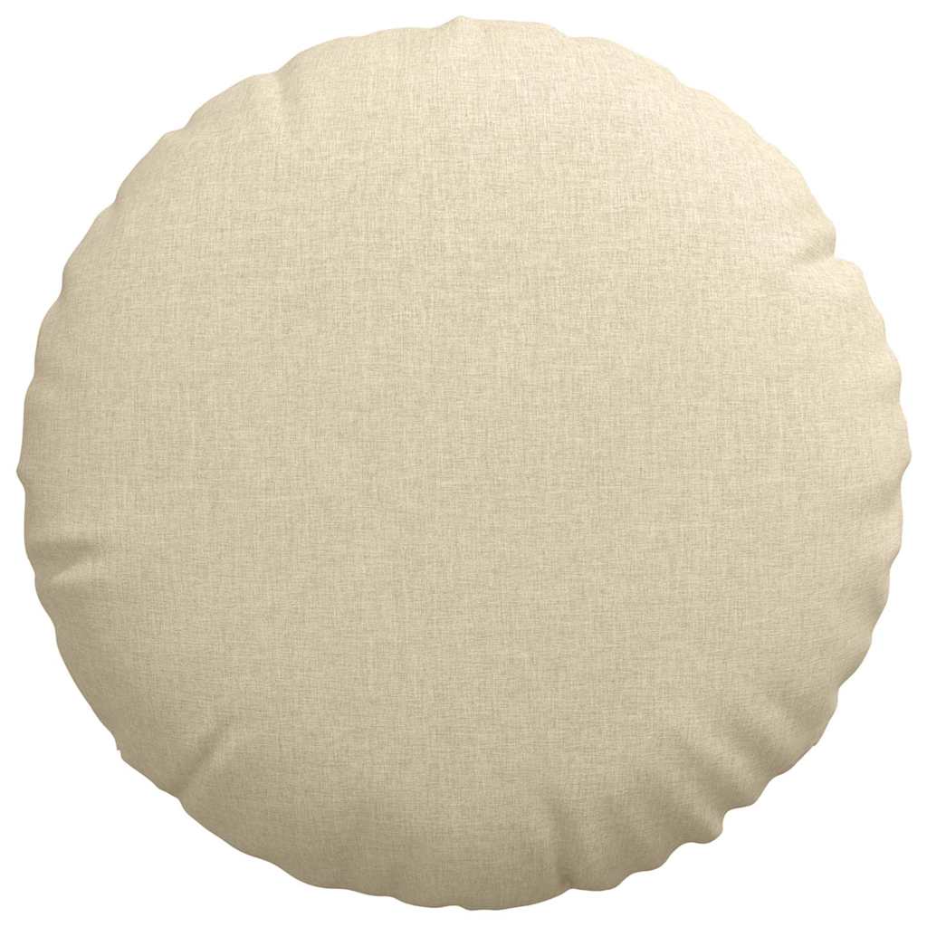 Sædepuder 2 pcs Creme Ø80 x 29 cm Stof