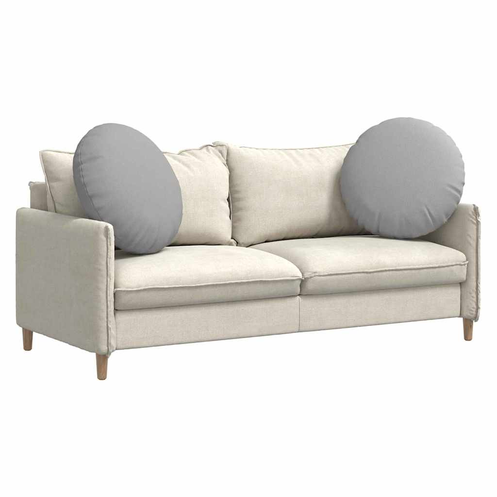 Sædepuder 2 pcs Skygrå Ø80 x 29 cm Stof