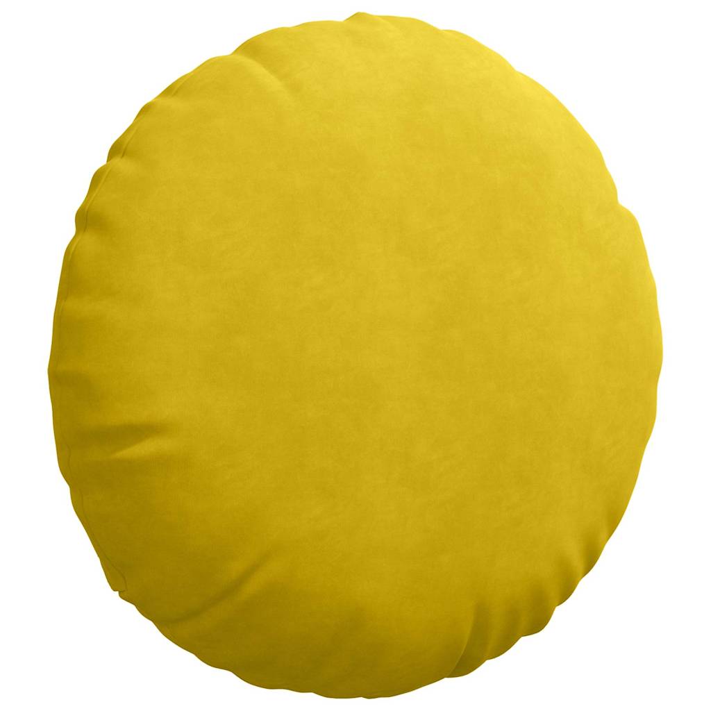 Sædepuder 2 pcs Gul Ø 80 x 29 cm Fløjl
