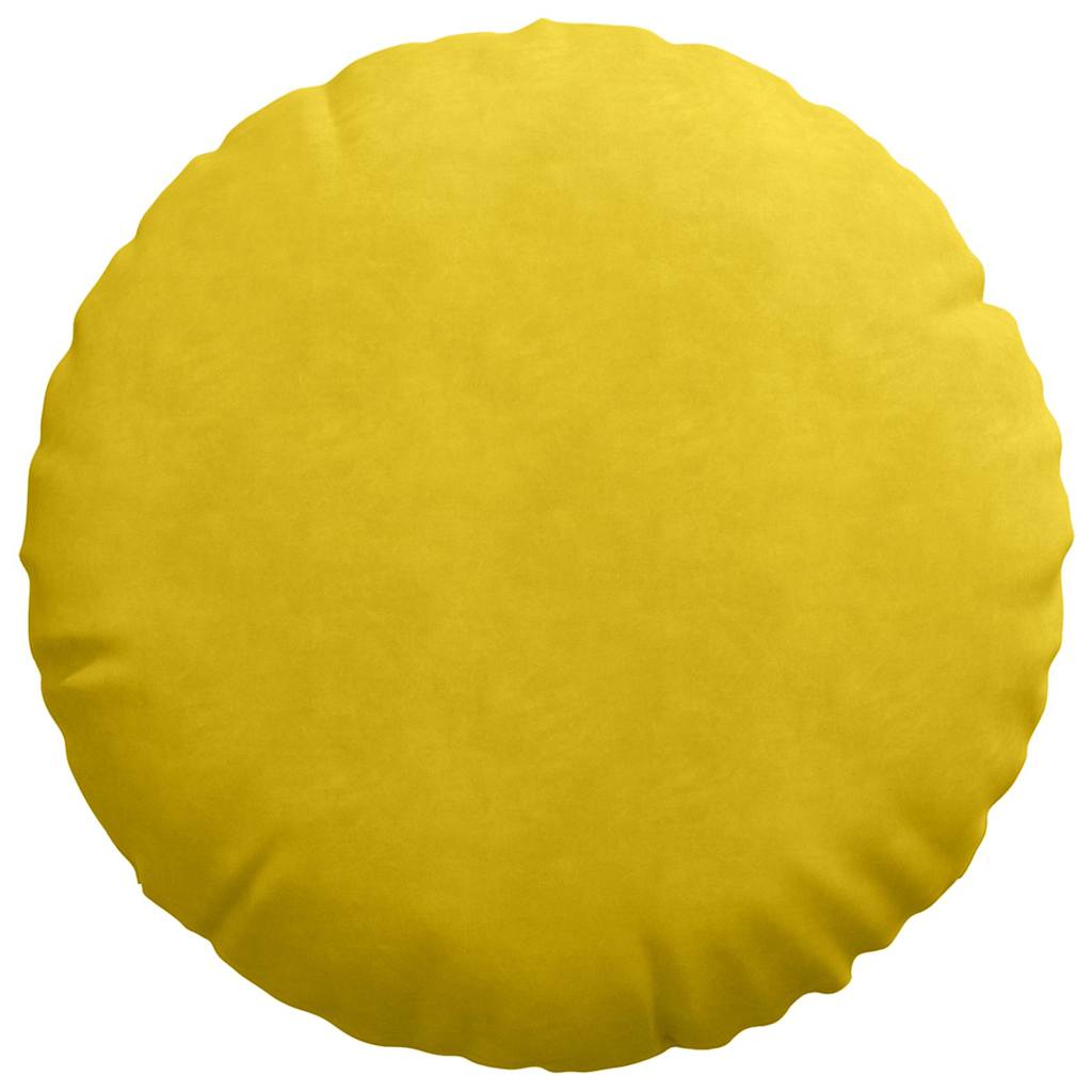 Sædepuder 2 pcs Gul Ø 80 x 29 cm Fløjl
