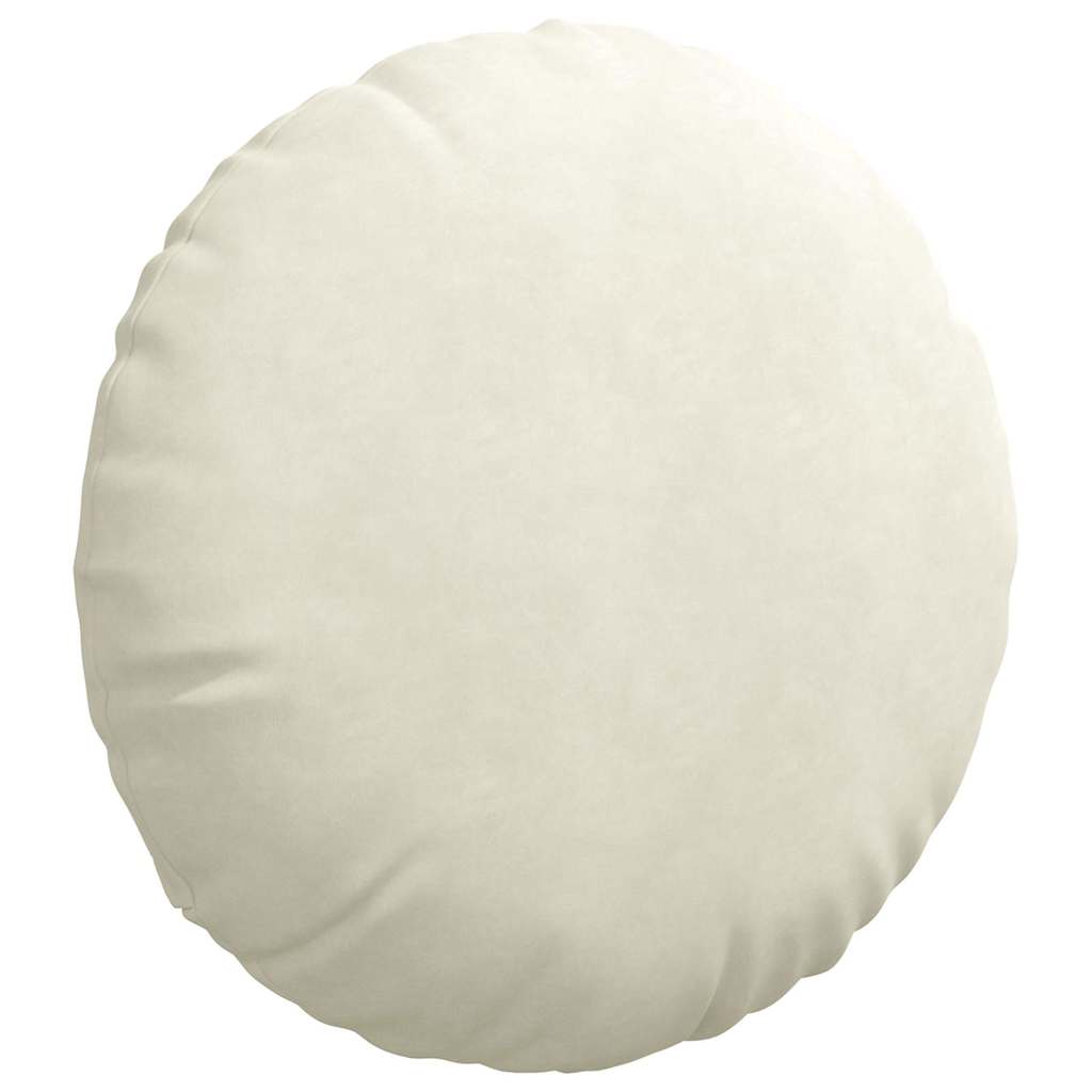 Sædepuder 2 pcs Creme Ø 80 x 29 cm Fløjl