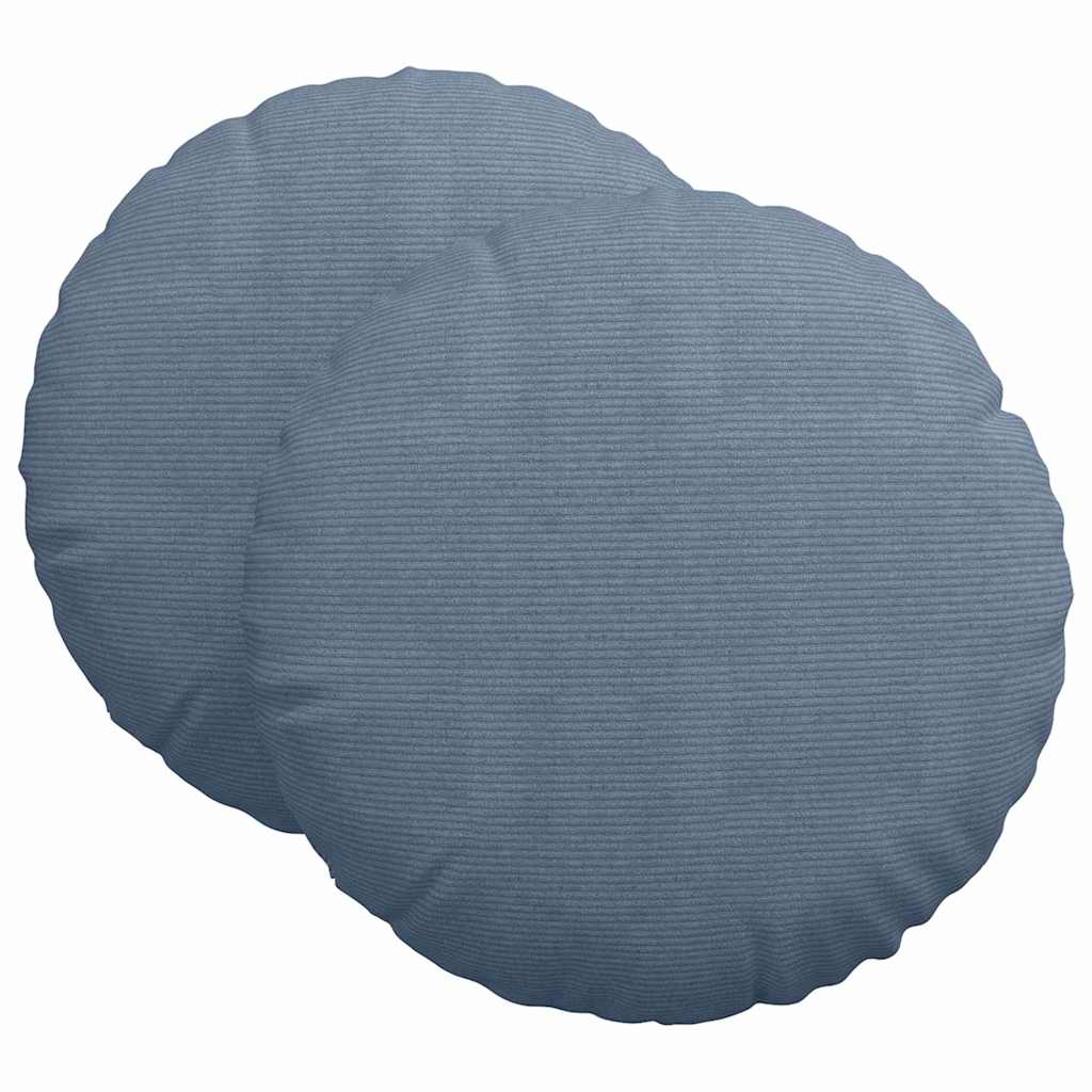 Sædepuder 2 pcs Blå Ø 80 cm Velourstof