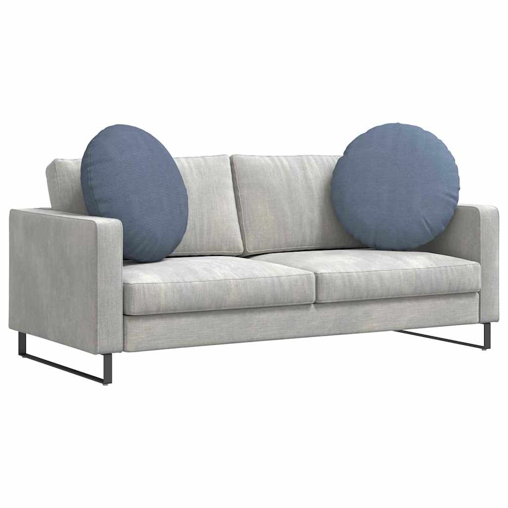 Sædepuder 2 pcs Blå Ø 80 cm Velourstof
