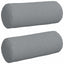 Bolsterpuder 2 pcs Lysegrå Ø 15 x 40 cm Stof
