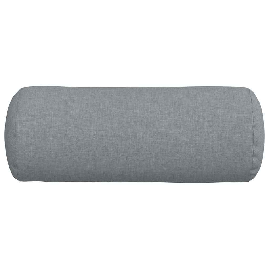 Bolsterpuder 2 pcs Lysegrå Ø 15 x 40 cm Stof