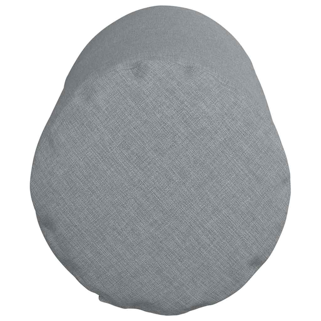 Bolsterpuder 2 pcs Lysegrå Ø 15 x 40 cm Stof