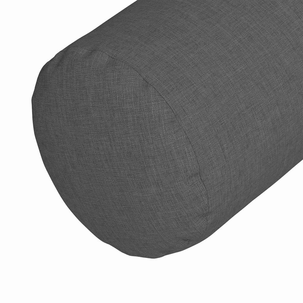 Bolsterpuder 2 pcs Mørkegrå Ø 15 x 40 cm Stof