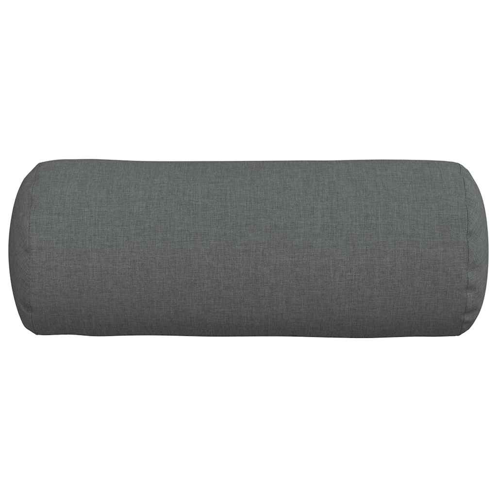 Bolsterpuder 2 pcs Mørkegrå Ø 15 x 40 cm Stof
