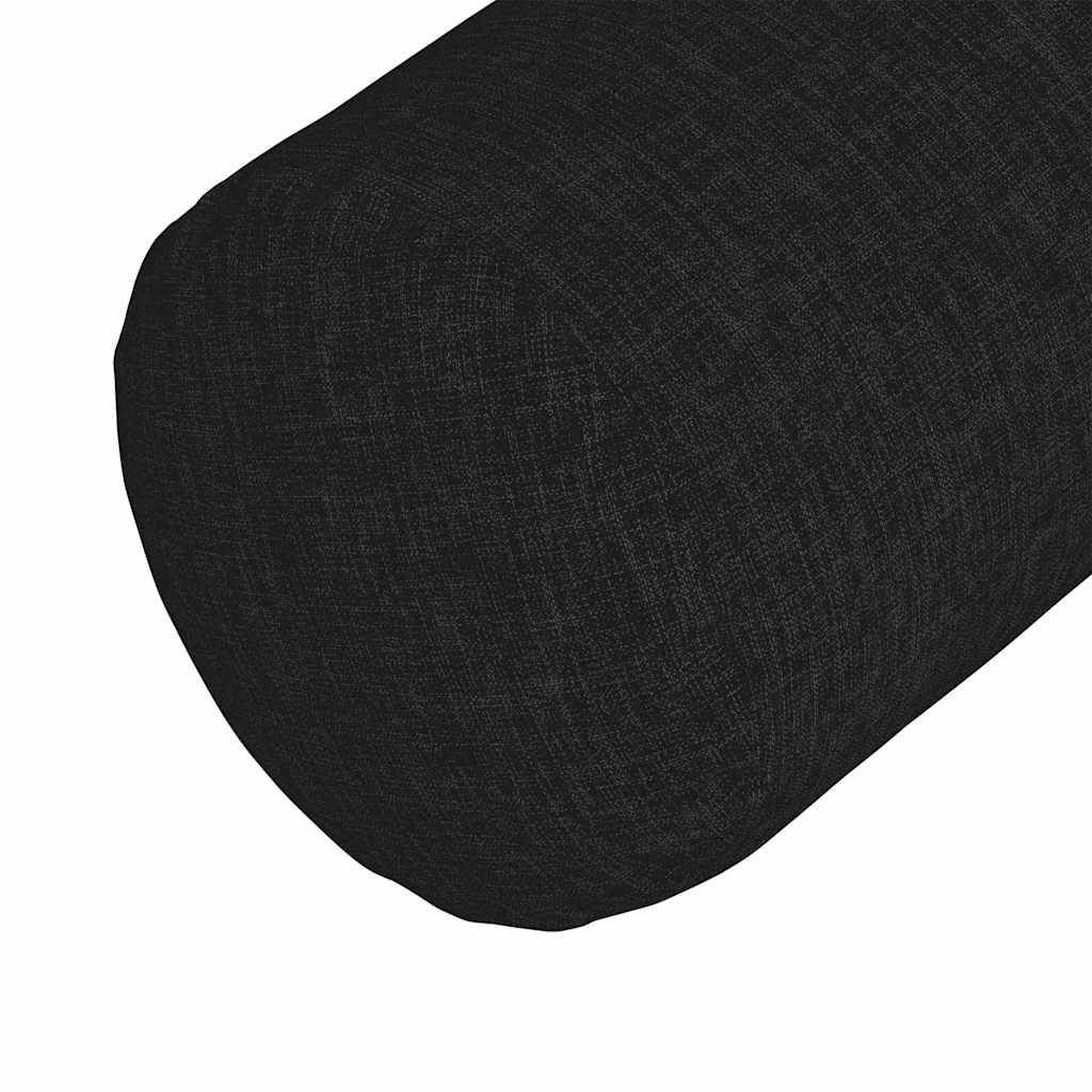 Bolsterpuder 2 pcs Sort Ø 15 x 40 cm Stof