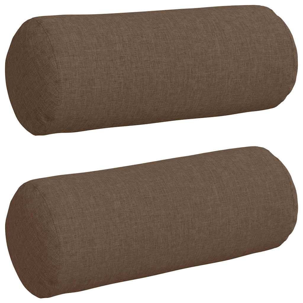 Bolsterpuder 2 pcs Brun Ø 15 x 40 cm Stof