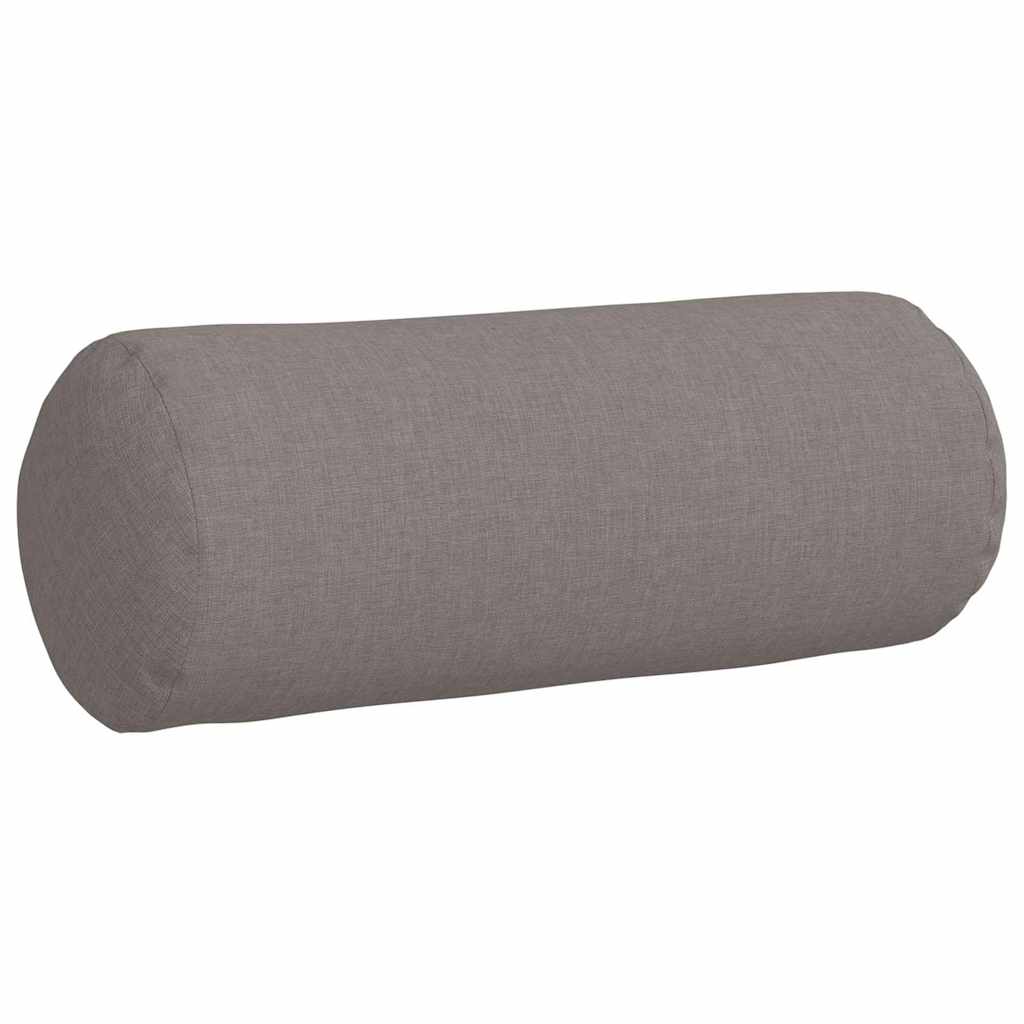 Bolsterpuder 2 pcs Gråbrun Ø 15 x 40 cm Stof
