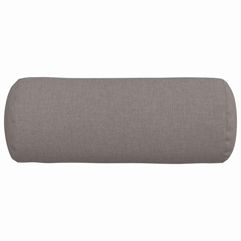 Bolsterpuder 2 pcs Gråbrun Ø 15 x 40 cm Stof
