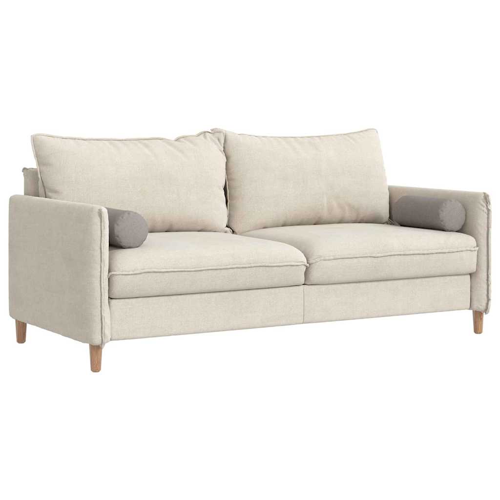 Bolsterpuder 2 pcs Gråbrun Ø 15 x 40 cm Stof