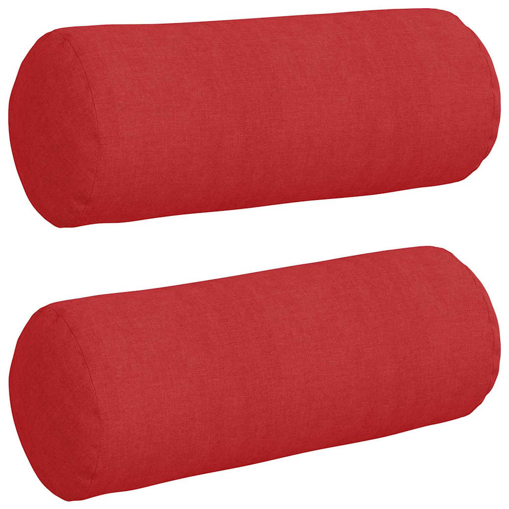 Bolsterpuder 2 pcs Rød Ø 15 x 40 cm Stof