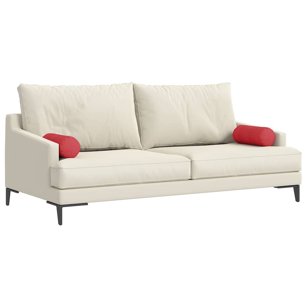 Bolsterpuder 2 pcs Rød Ø 15 x 40 cm Stof