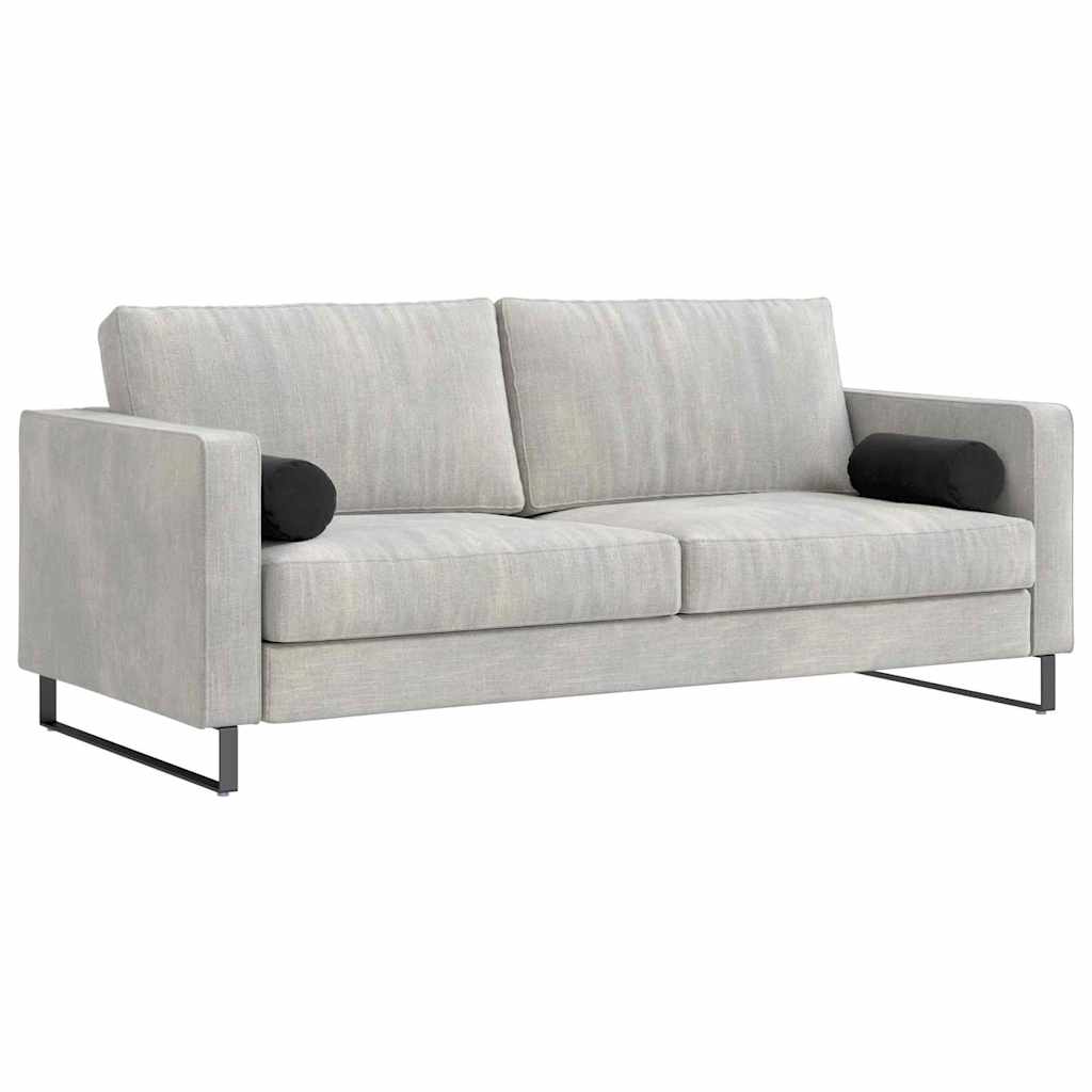 Bolsterpuder 2 pcs Sort Ø 15 x 40 cm Velourstof