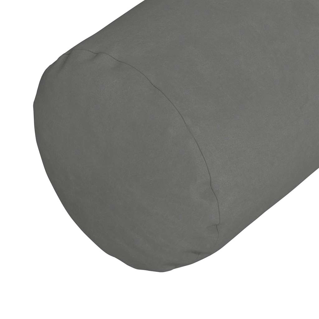 Bolsterpuder 2 pcs Mørkegrå Ø 15 x 40 cm Mikrofiberstof