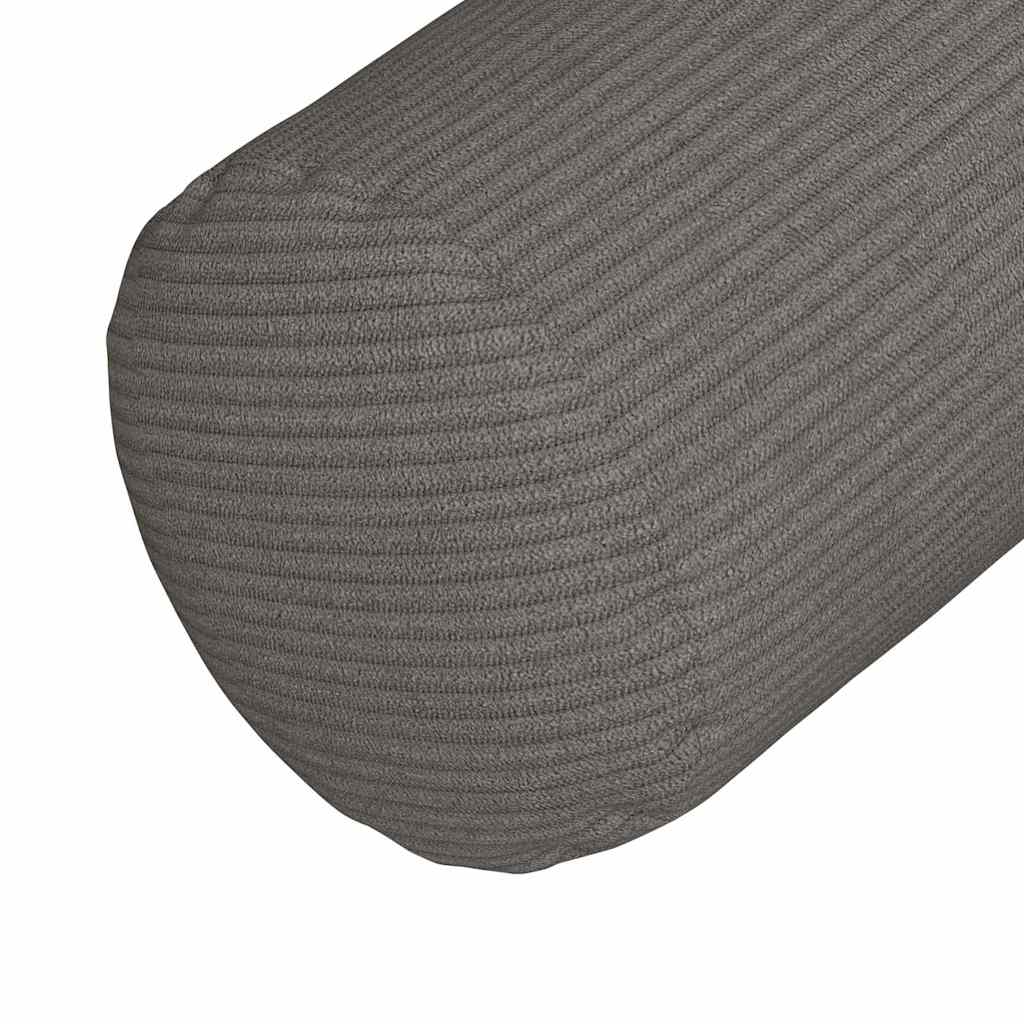 Bolsterpuder 2 pcs Lysegrå Ø 15 x 40 cm Velourstof