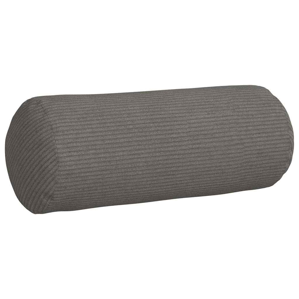 Bolsterpuder 2 pcs Lysegrå Ø 15 x 40 cm Velourstof