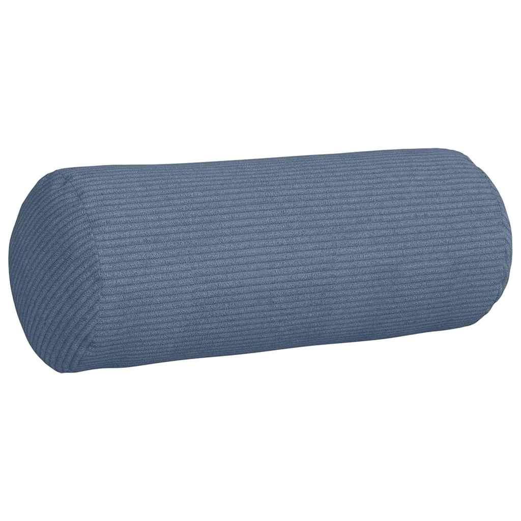 Bolsterpuder 2 pcs Blå Ø 15 x 40 cm Velourstof