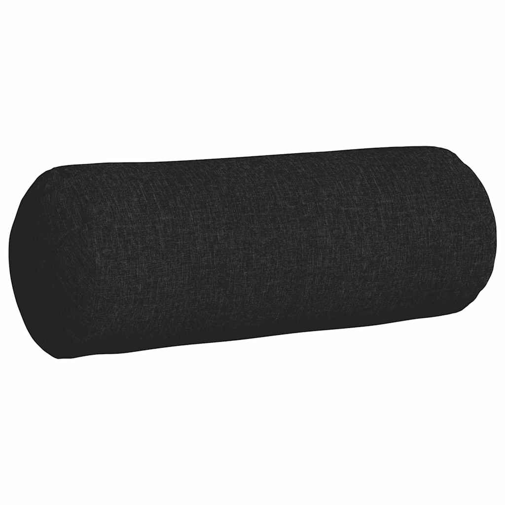 Bolsterpuder 2 pcs Sort Ø 25 x 70 cm Stof