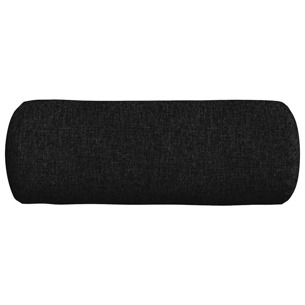 Bolsterpuder 2 pcs Sort Ø 25 x 70 cm Stof