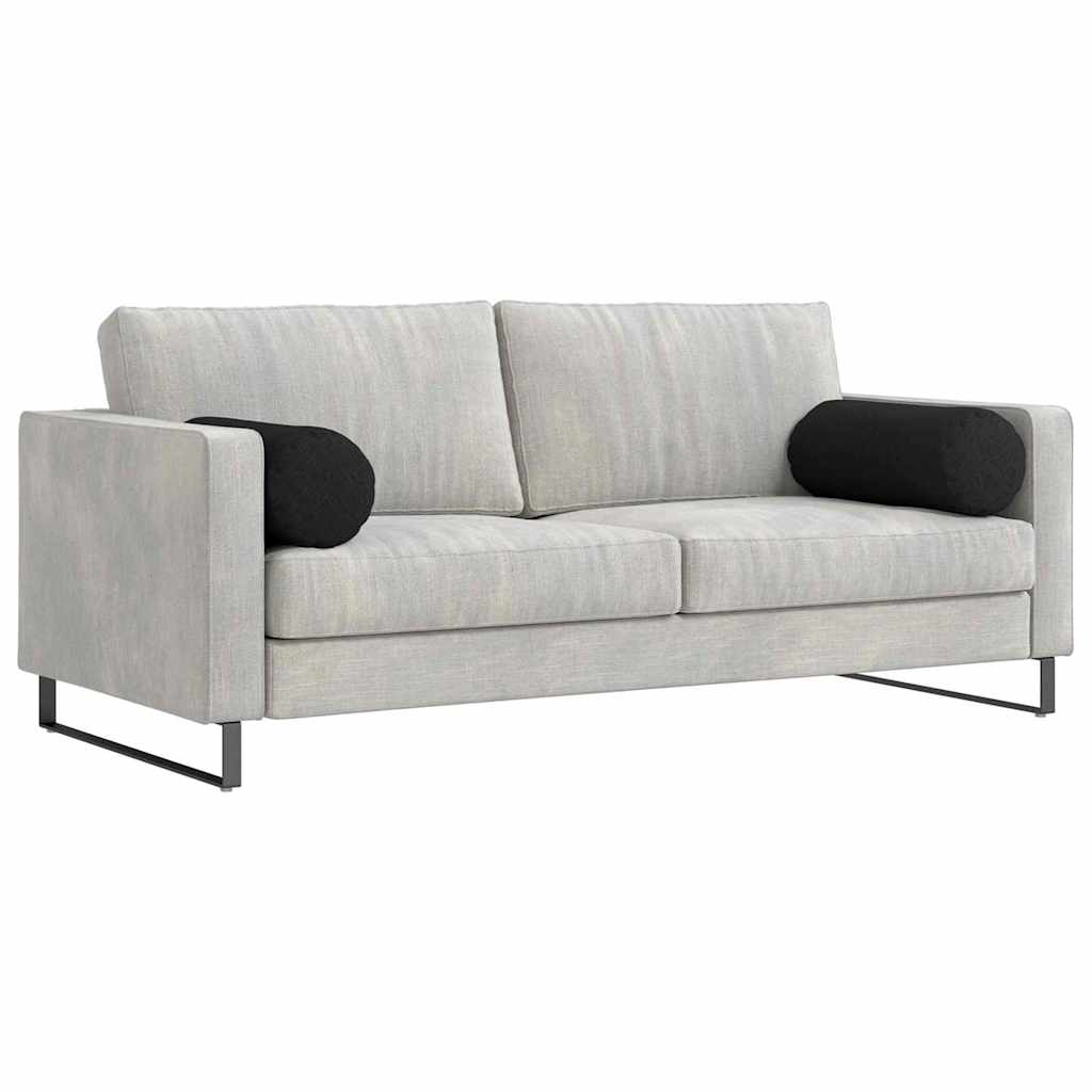 Bolsterpuder 2 pcs Sort Ø 25 x 70 cm Stof