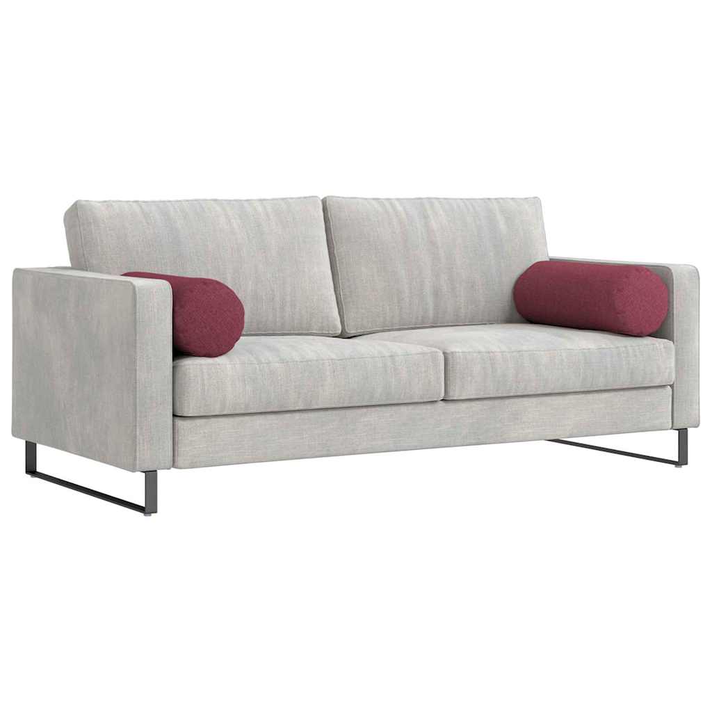 Bolsterpuder 2 pcs Vinrød Ø 25 x 70 cm Stof