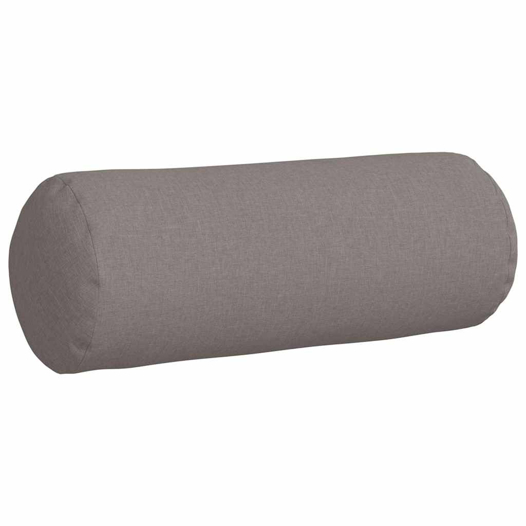 Bolsterpuder 2 pcs Gråbrun Ø 25 x 70 cm Stof