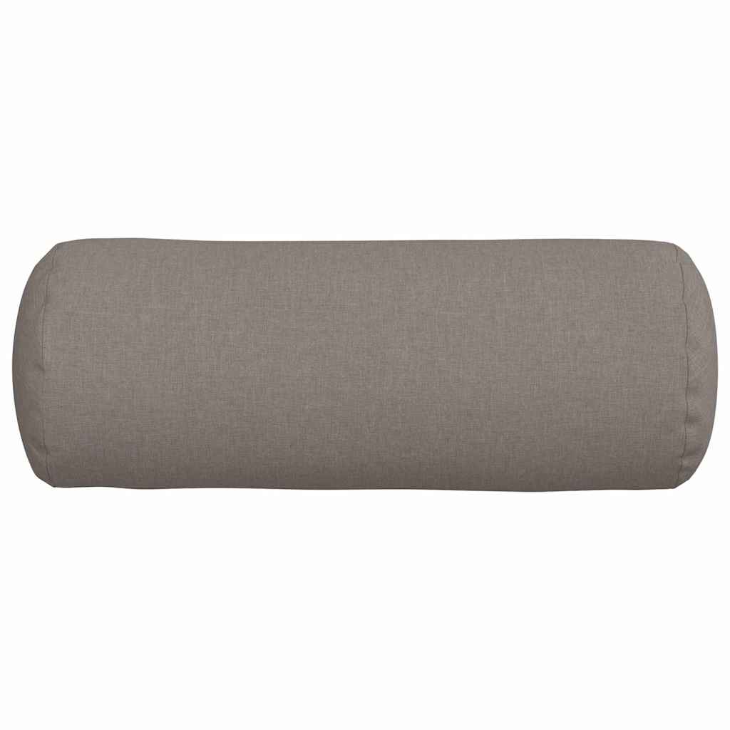 Bolsterpuder 2 pcs Gråbrun Ø 25 x 70 cm Stof
