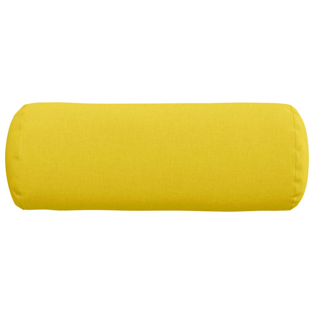 Bolsterpuder 2 pcs Lys Gul Ø 25 x 70 cm Stof