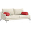 Bolsterpuder 2 pcs Rød Ø 25 x 70 cm Stof