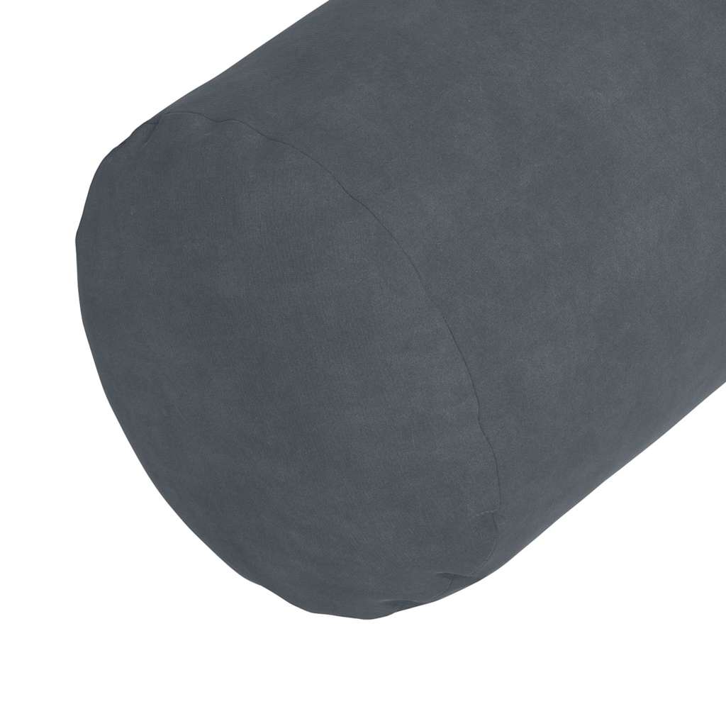 Bolsterpuder 2 pcs Mørkegrå Ø 25 x 70 cm Velourstof