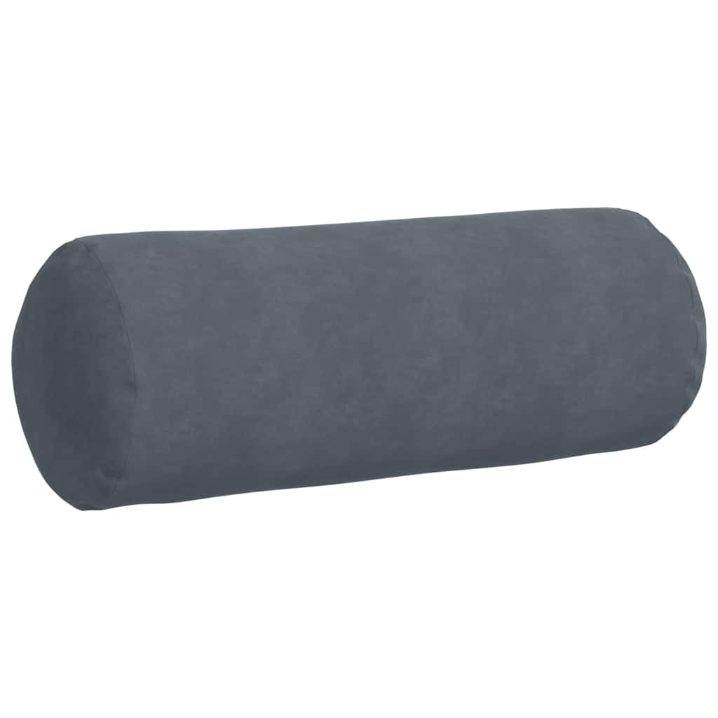 Bolsterpuder 2 pcs Mørkegrå Ø 25 x 70 cm Velourstof