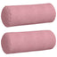 Bolsterpuder 2 pcs Lyserød Ø 25 x 70 cm Velourstof