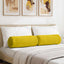 Bolsterpuder 2 pcs Gul Ø 25 x 70 cm Velourstof