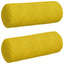 Bolsterpuder 2 pcs Gul Ø 25 x 70 cm Velourstof