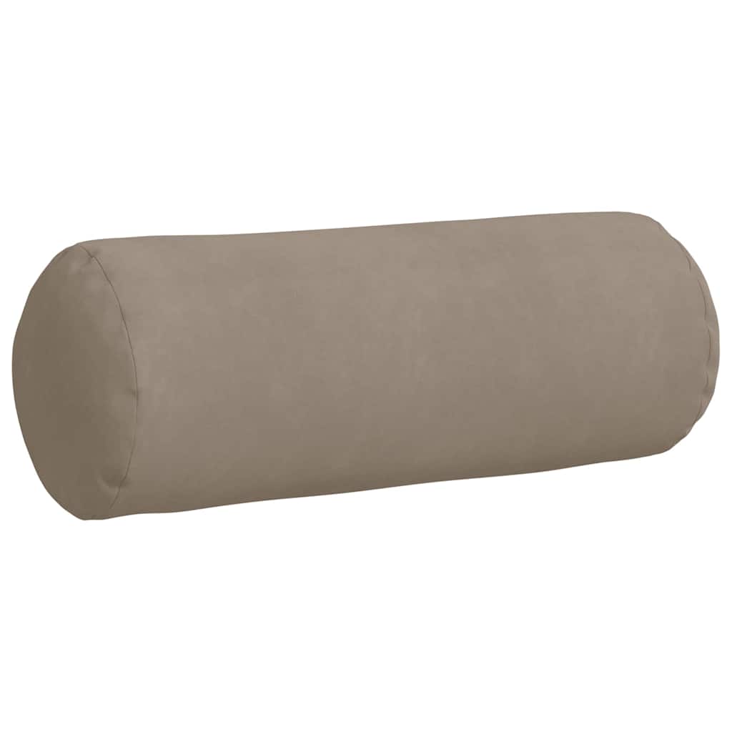 Bolsterpuder 2 pcs Gråbrun Ø 25 x 70 cm Mikrofiberstof