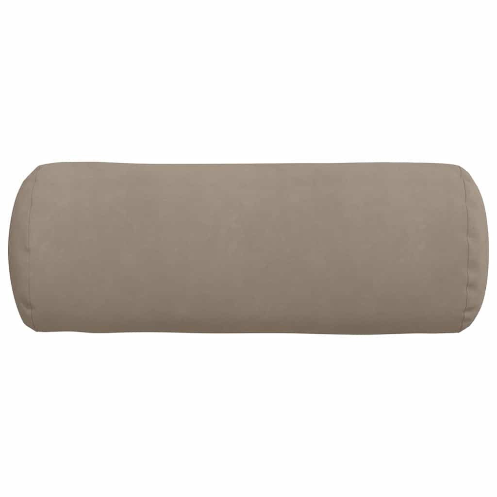 Bolsterpuder 2 pcs Gråbrun Ø 25 x 70 cm Mikrofiberstof