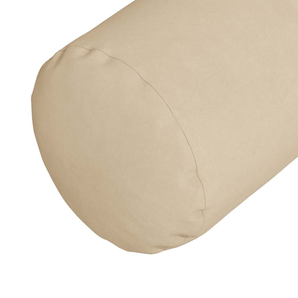 Bolsterpuder 2 pcs Creme Ø 25 x 70 cm Mikrofiberstof