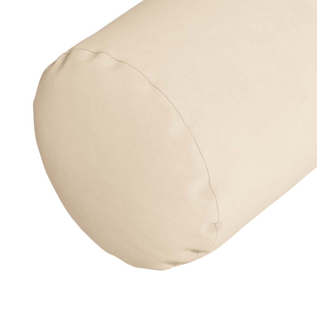 Bolsterpuder 2 pcs Beige Ø 25 x 70 cm Mikrofiberstof