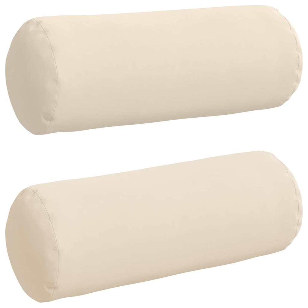 Bolsterpuder 2 pcs Beige Ø 25 x 70 cm Mikrofiberstof