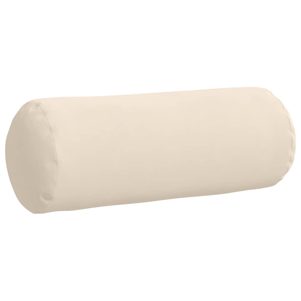 Bolsterpuder 2 pcs Beige Ø 25 x 70 cm Mikrofiberstof
