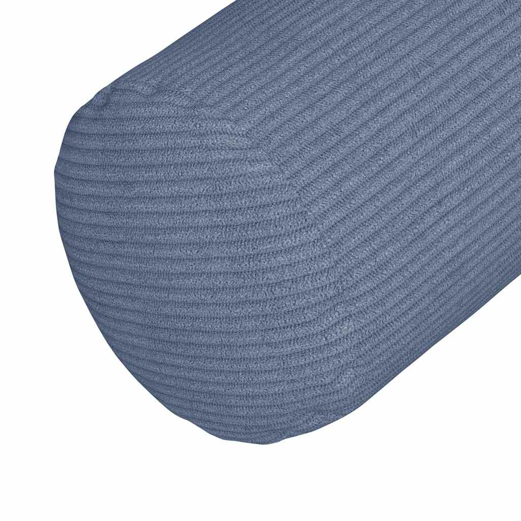 Bolsterpuder 2 pcs Blå Ø 25 x 70 cm Velourstof