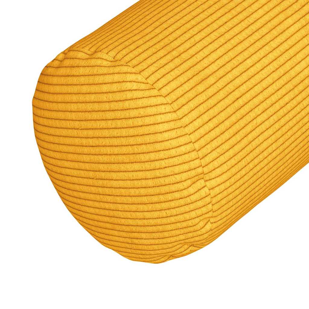 Bolsterpuder 2 pcs Lys Gul Ø 25 x 70 cm Velourstof